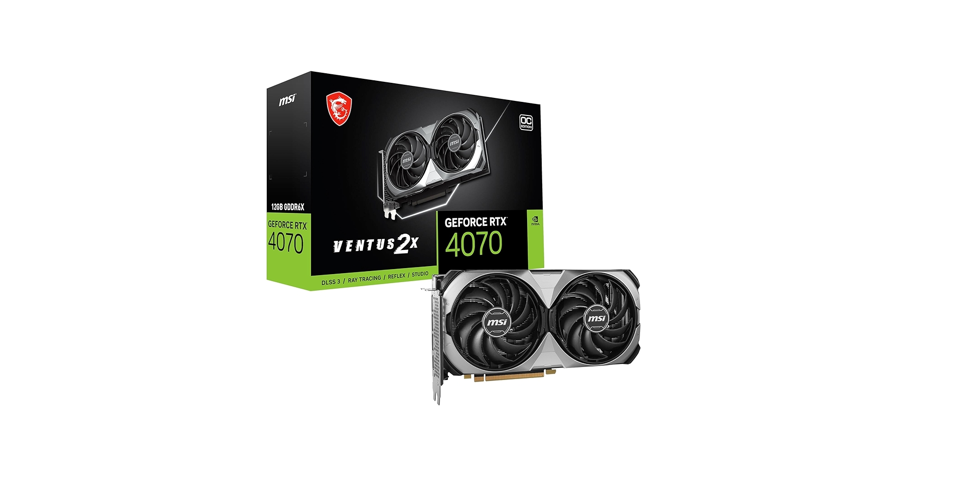 B*R様 MSI GEFORCE RTX 4070 VENTUS2X 12G O MSI GeForce RTX™ 4070 VENTUS 2X 12G OC | Graphics Card | MSI